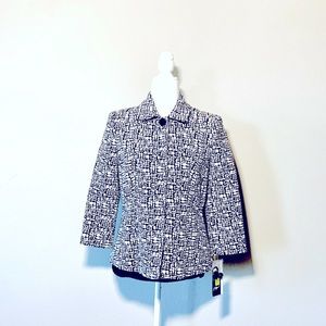 Peter Nygard Black and White Stylish Jacket